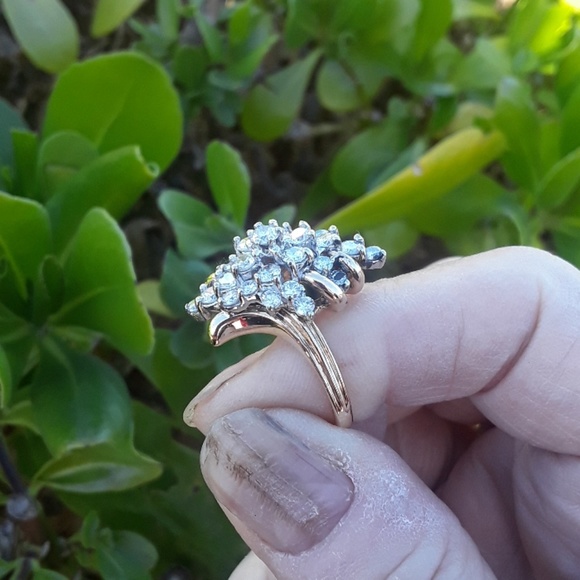 SOLD    14k genuine Gold &  genuine DIARING - Picture 4 of 5